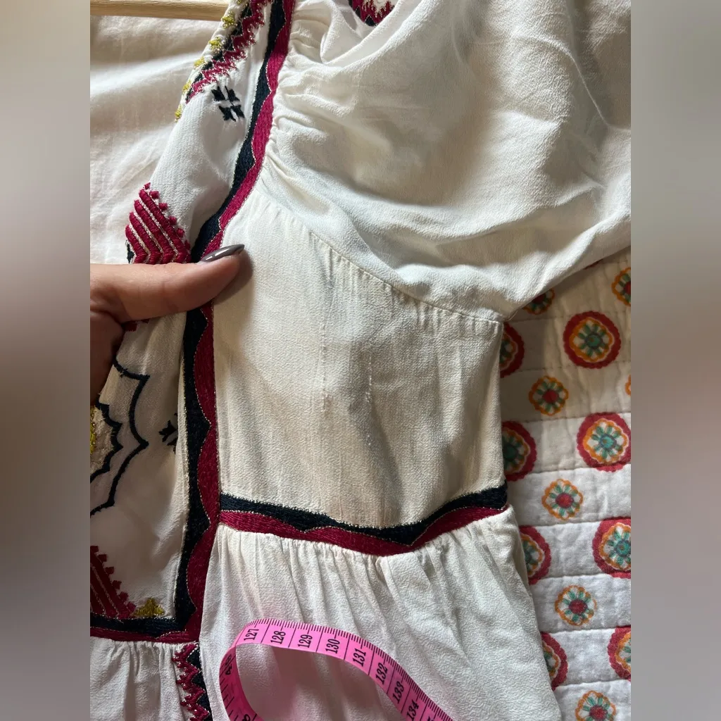 Free People Sweet Escape Embroidered Folklore Dress Size XS-M Retails $198 - Image 10