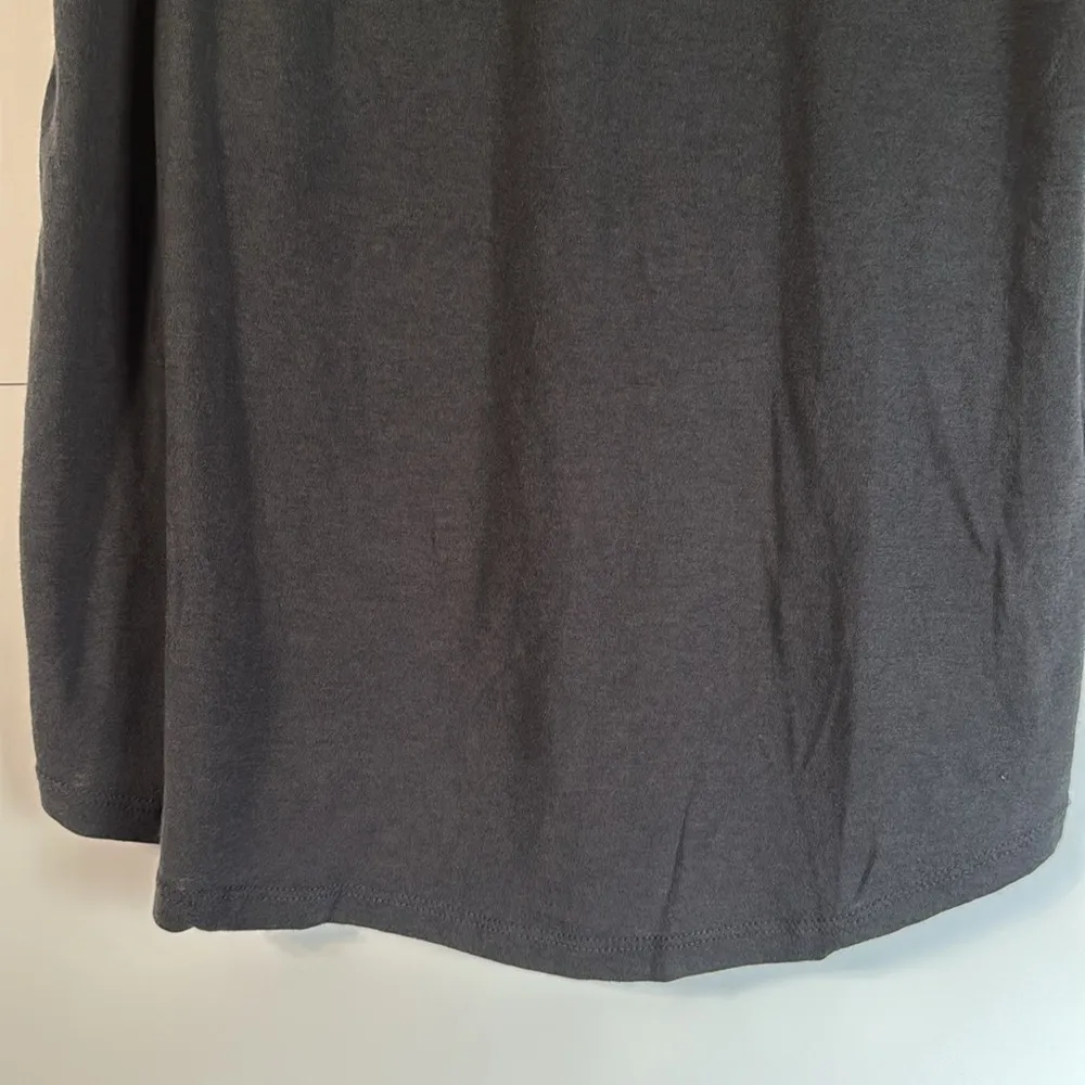 Embroidered Cut Out Top Dark Charcoal Size S - Image 4