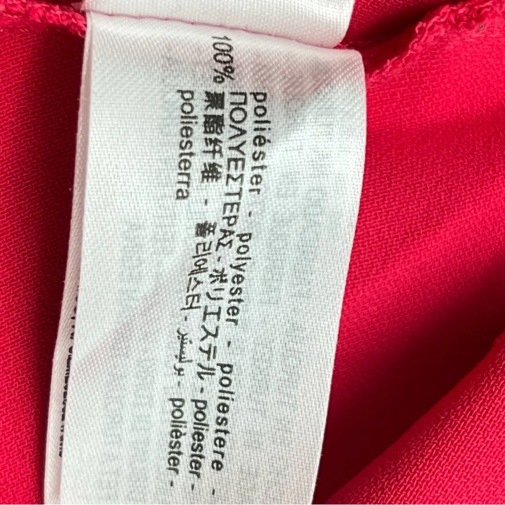 Zara Vibrant Hot Pink Asymmetrical Dress-Size Dress L - Image 9