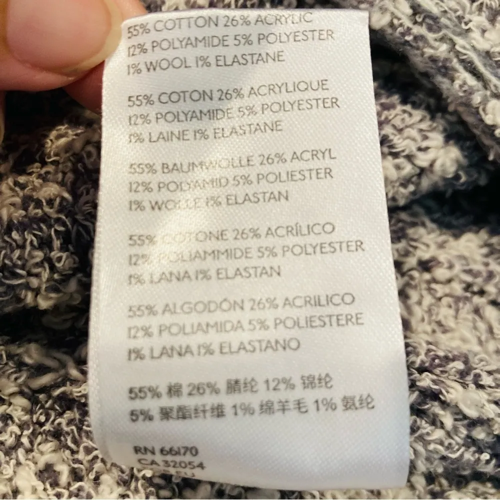 Free People Good Day Cropped Pullover Sweater. Blue/white Size Large - Image 8