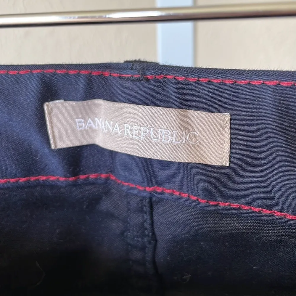 Like new Banana Republic luxe very nice navy sateen pants - Image 6