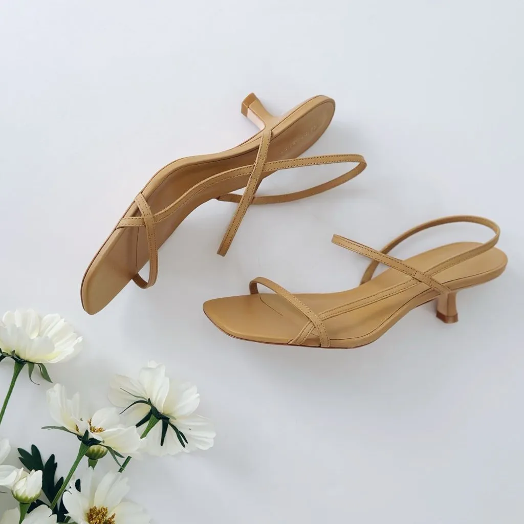 Reformation Serenity Bare Sandal Buff/Tan - Image 4