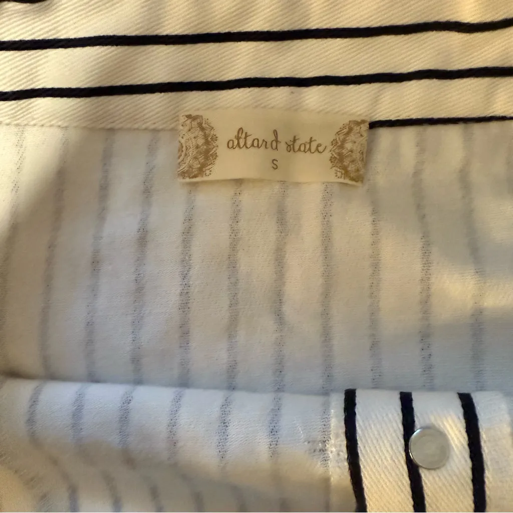 NWOT Altar'd State Eseria Cotton Pinstriped Skirt - Image 4