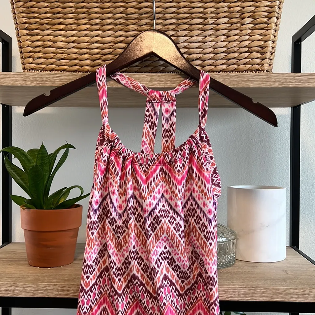 Prana Quinn Southwestern Ikat Chevron Print Cali Athletic Active Wear Dress, S - Image 2