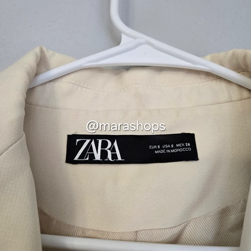 Zara Cream Waistcoat with Pleated Hem - Image 6