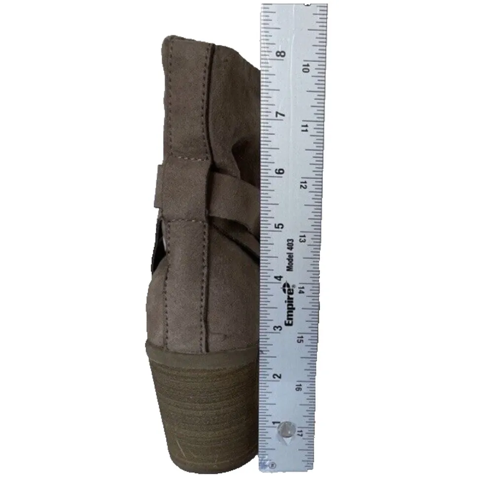 A New Day Target Boots Faux Fur Lined Heeled Booties Shoes Woman’s Size 6 Brown - Image 9