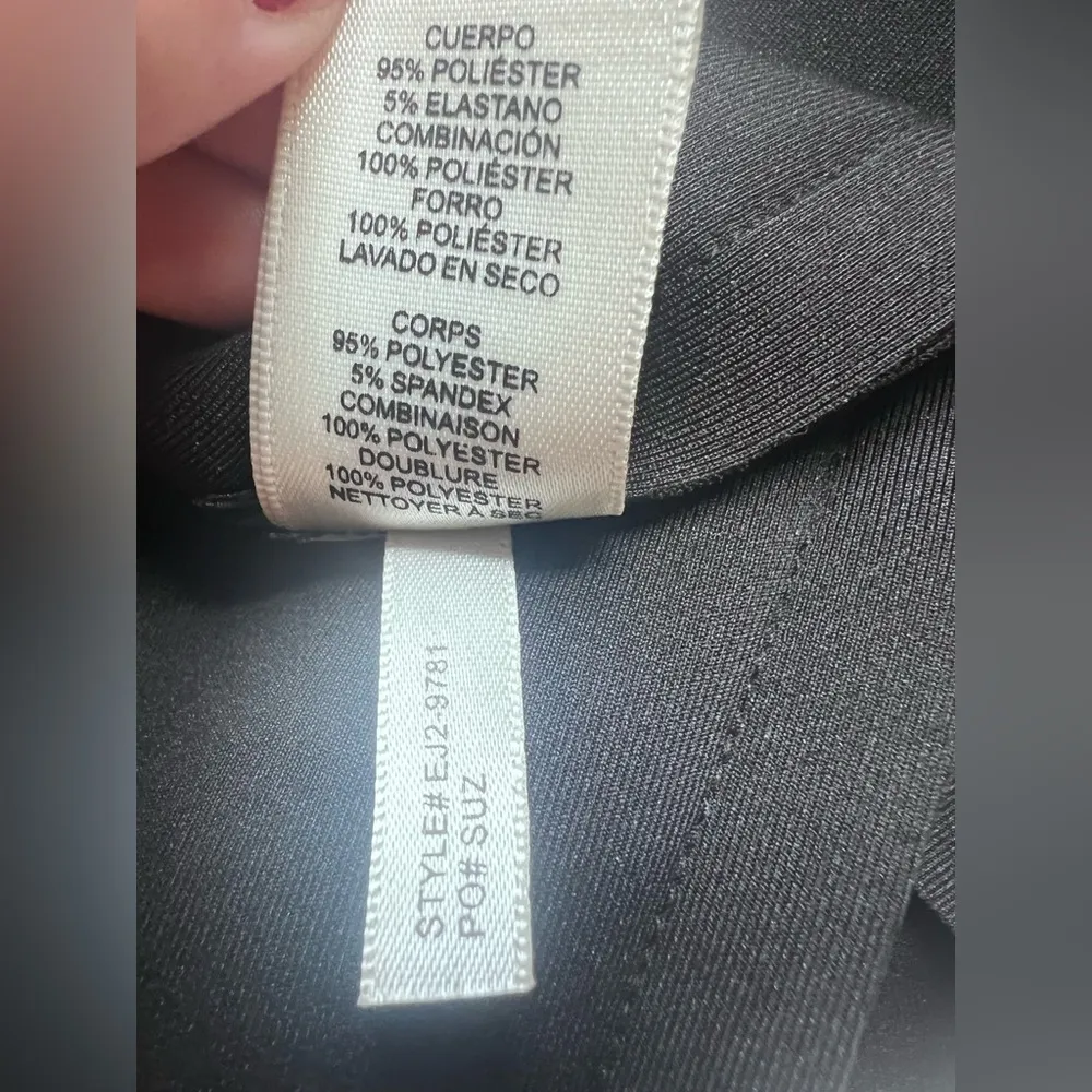 Eliza J Black Organza Ruffle Sleeve Dress Formal Wedding Event Cocktail Sexy- 6 - Image 11