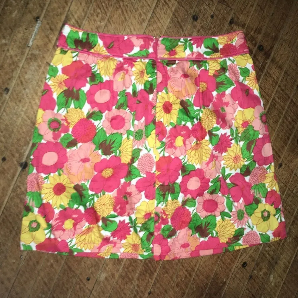 Tulle pink floral vintage inspired M skirt Size M - Image 3