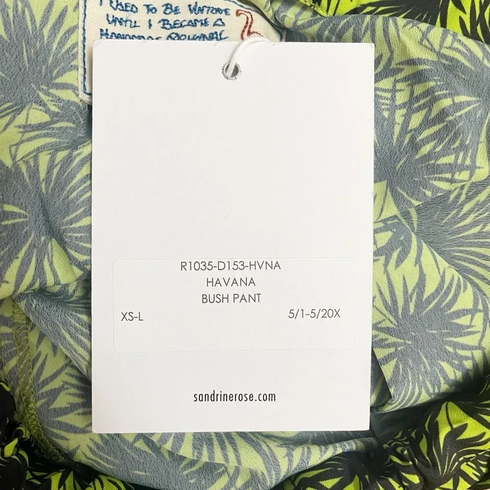 NWT Sandrine Rose x Free People The Havana Bush Pant Green & Black Size Small - Image 12