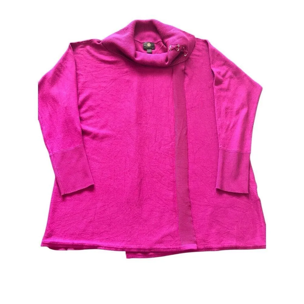 JM Collection Pink open Sweater size  L - Image 4