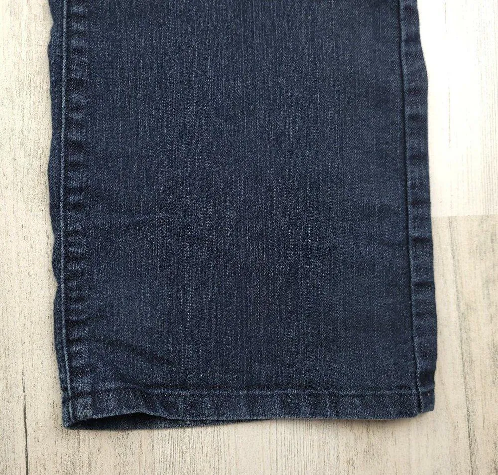 NYDJ Not Your Daughters Jeans Mini Boot Pants Blue Stretch Trousers Size 6 EUC - Image 4