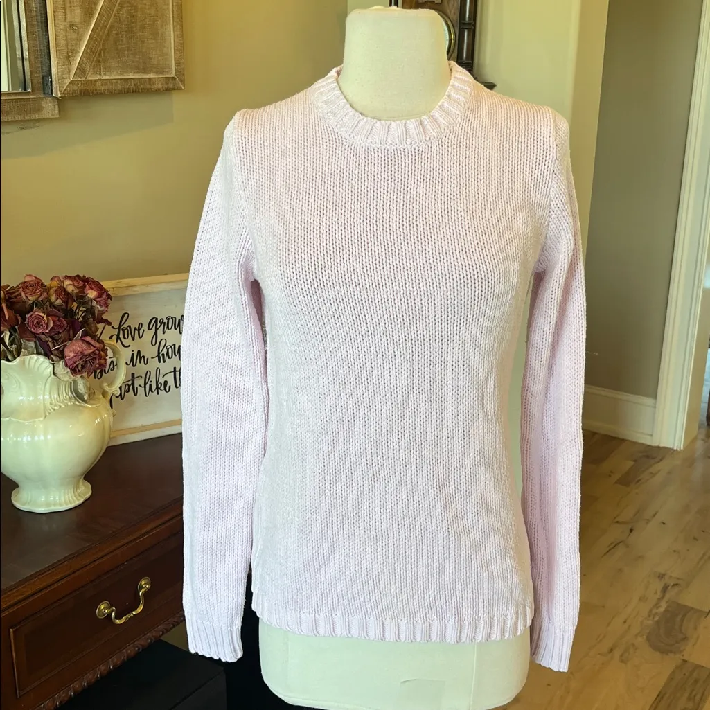 Light Pink Knit Sweater Size M - Image 7