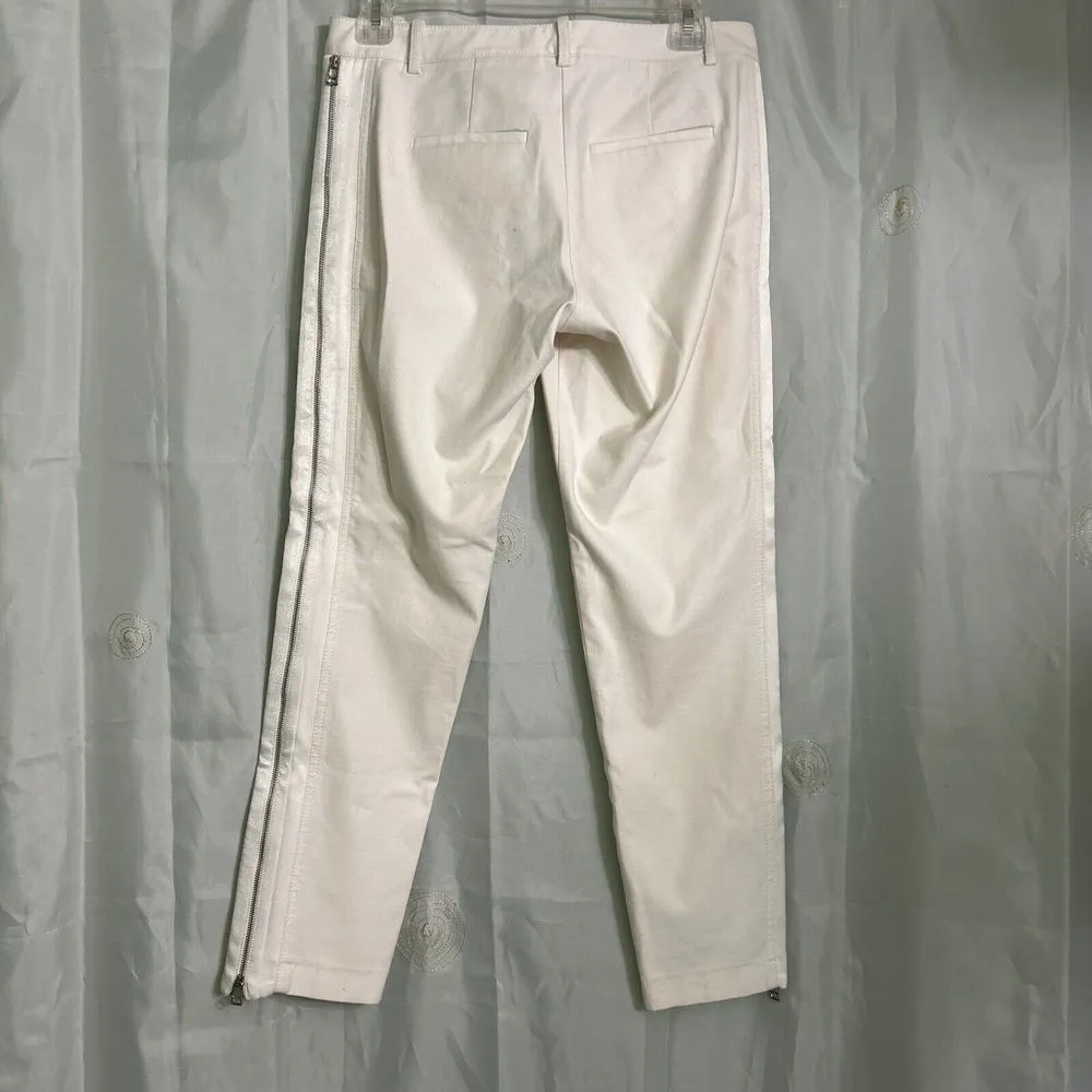 Robert Rodriguez  Winter White Side Zip Dress Pants. Size 2 - Image 4