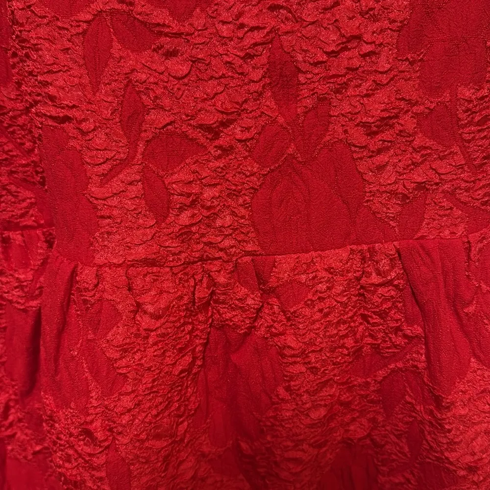 As IT MAY woman XXLarge orange red puff sleeve woman dress Saks website sold out Size XXL - Image 8