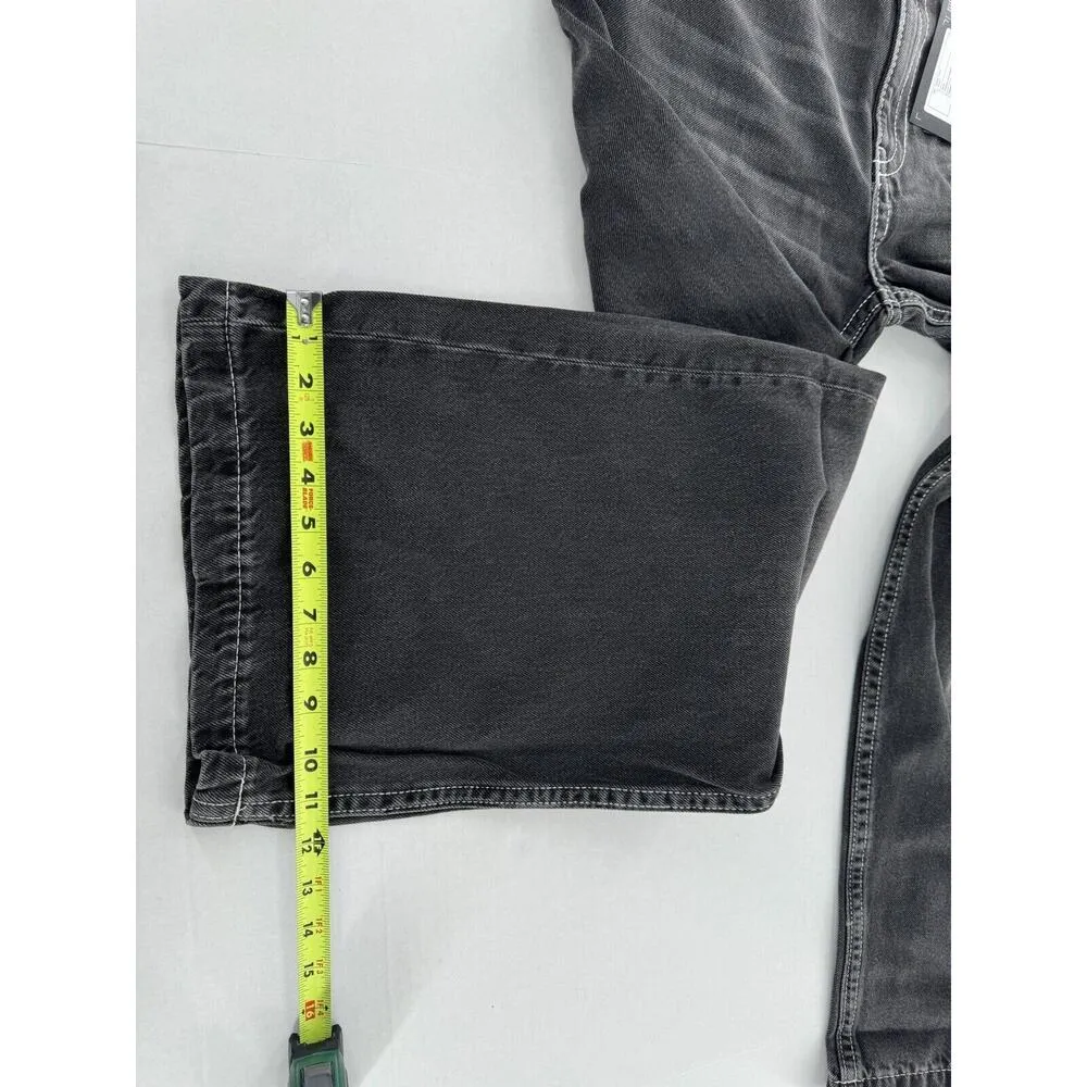 Weekday Jeans Women Size 28 Duchess Baggy Low Rise Black Wide Leg Grunge Y2K​ - Image 14
