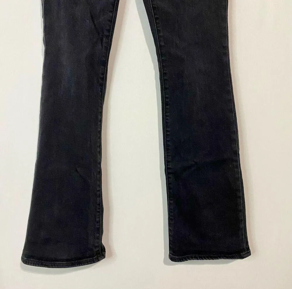 Arizona Jean Co. Junior Women’s Hi-Rise Bootcut Jeans Black Denim 1 Short EUC - Image 3