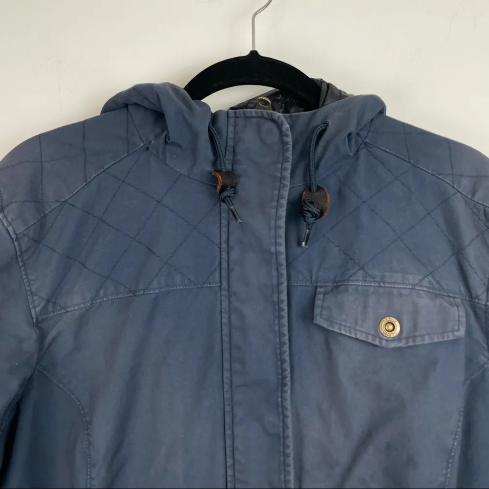 L.L. Bean Womens East End Explorer Parka Jacket Lined Blue - Image 3