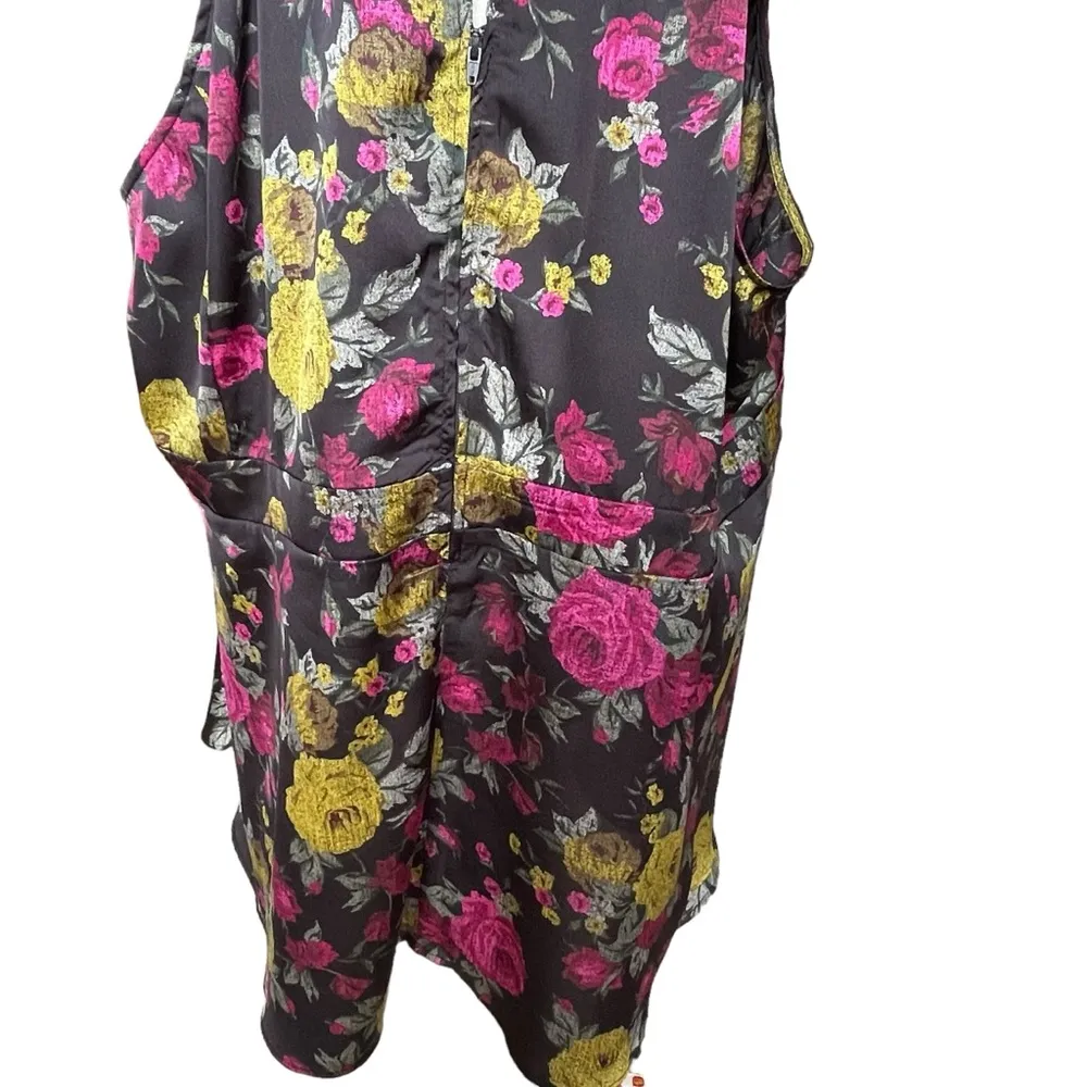 Torrid Georgette Goddess Neck Tank Top Floral Print Women’s Plus Size 5 Zip - Image 10
