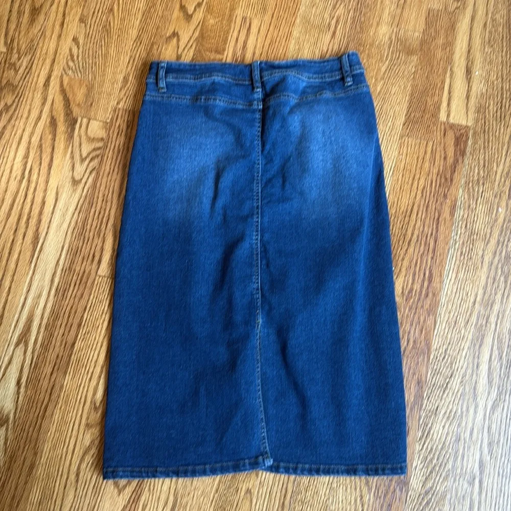 One 5 One  denim pencil midi skirt - Image 5