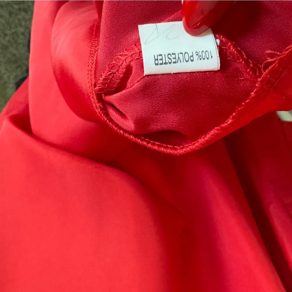 SABO SKIRT Red Bell Sleeve‎ Tunic Top Size 6 - Image 9