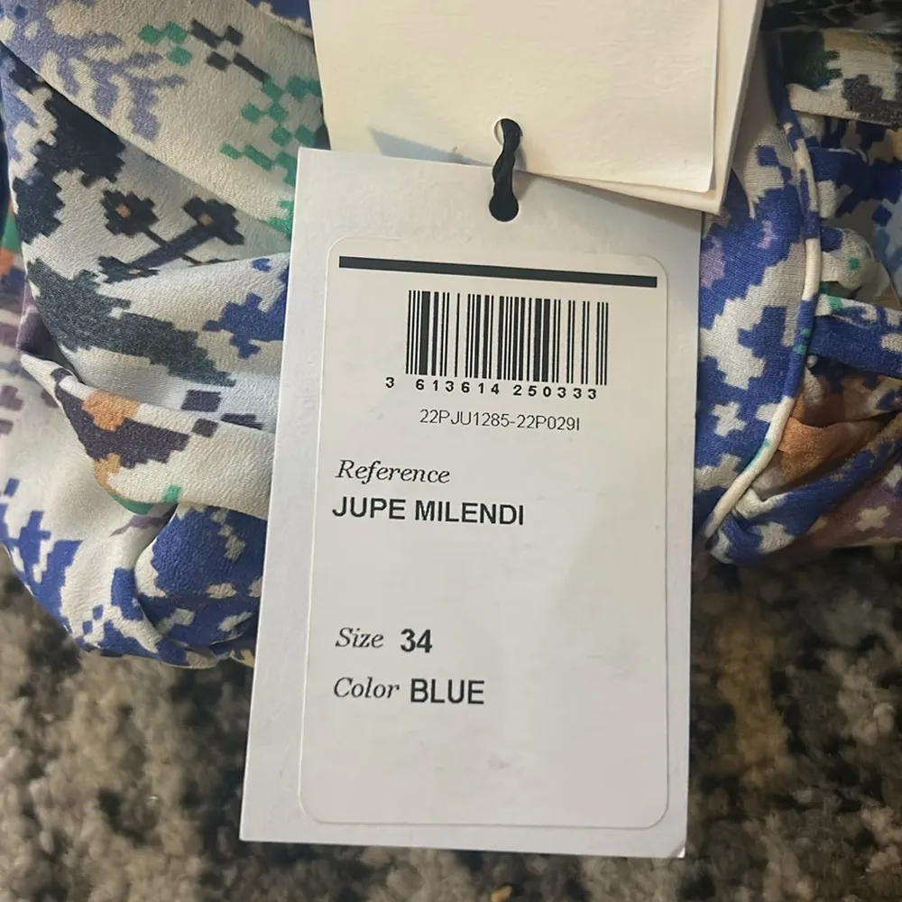 Isabel Marant Milendi Floral Ruffle Ruched Stretch Silk Skirt size FR 32 - Image 3