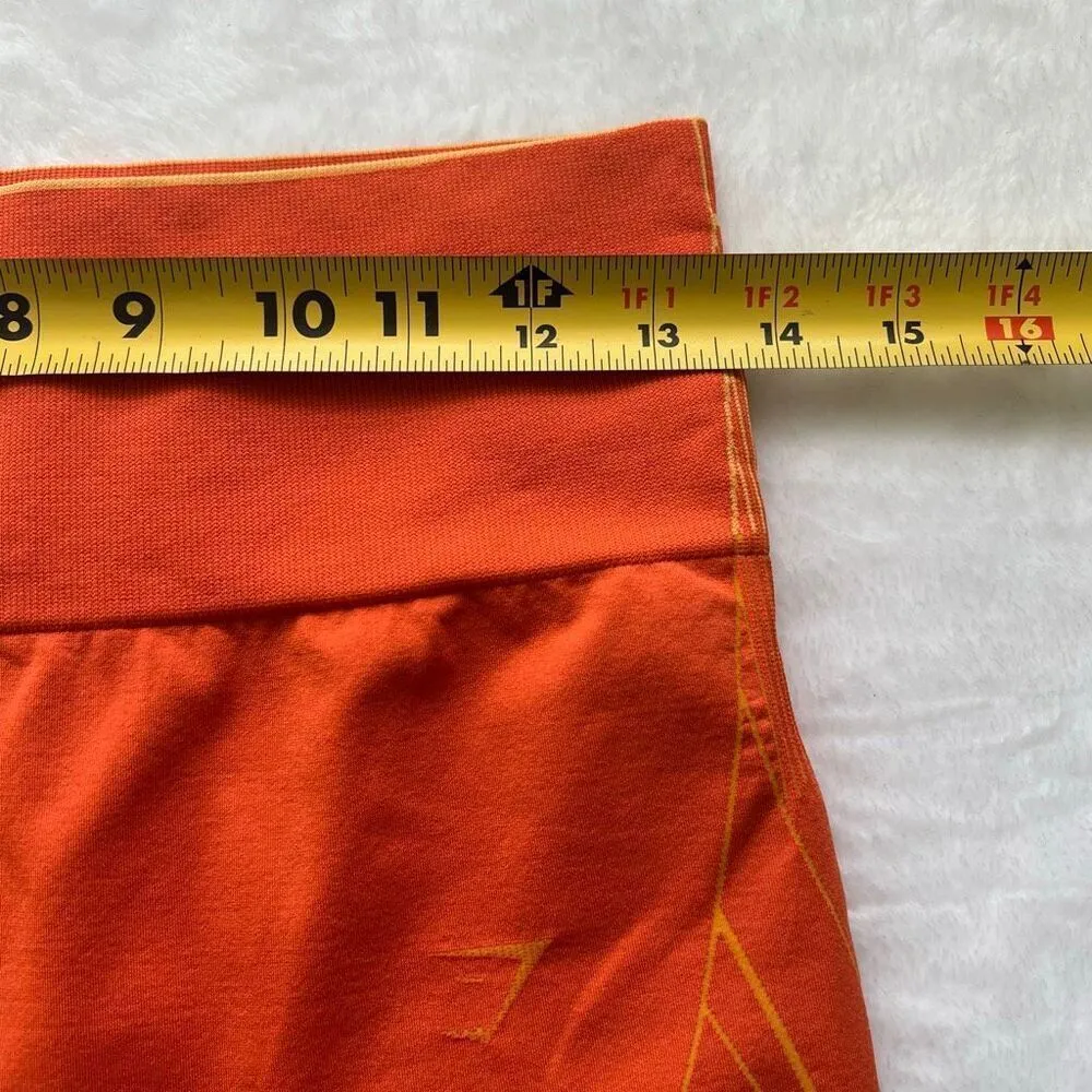 Gymshark Apex Orange Seamless Shorts Large Women - Image 5