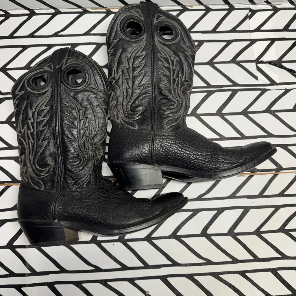 Laredo Black Western Cowboy Boots 10W - Image 4