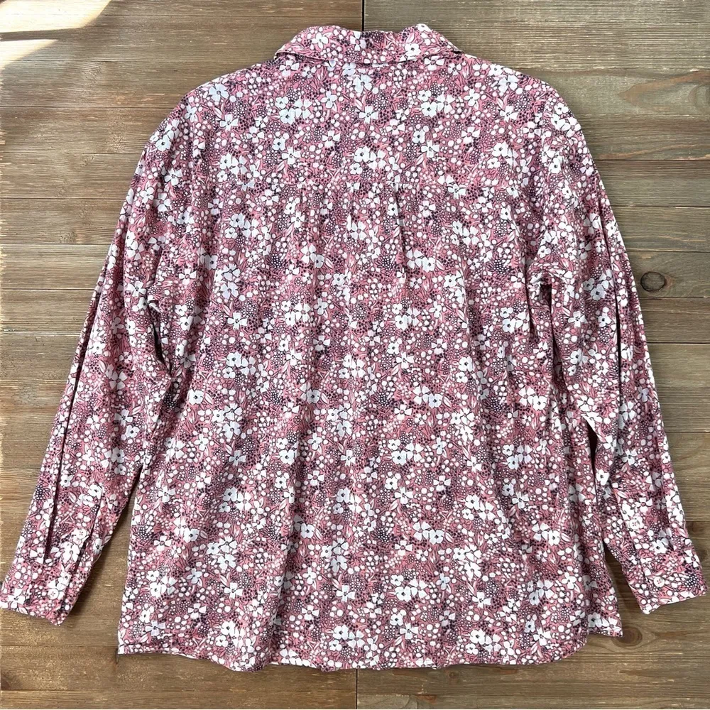 Anthropologie Pilcro Sasha Smocked Boyfriend Buttondown - Image 6