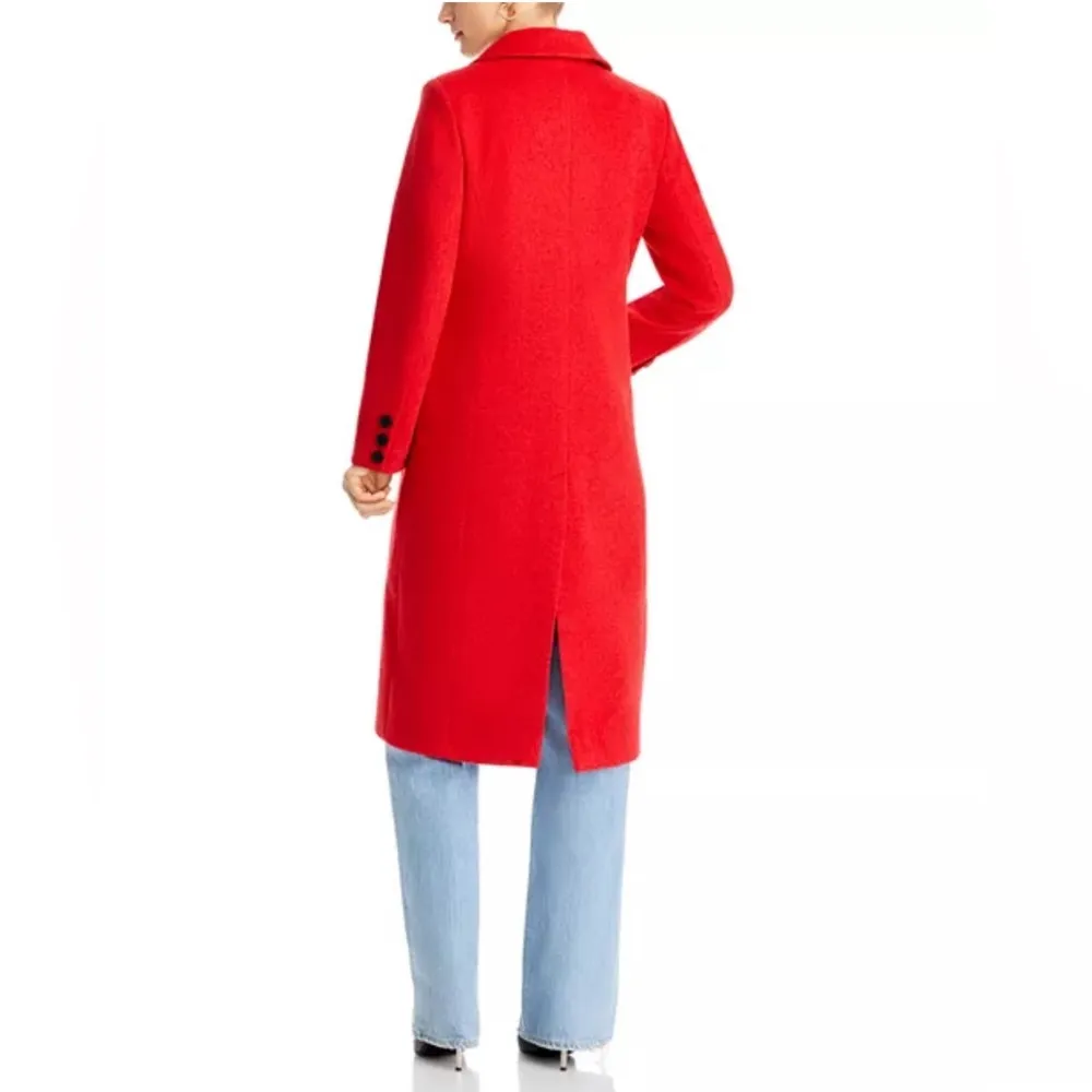 Bloomingdale’s  Two Button Long Coat in Red, Size S, New w/Tag $178 - Image 3