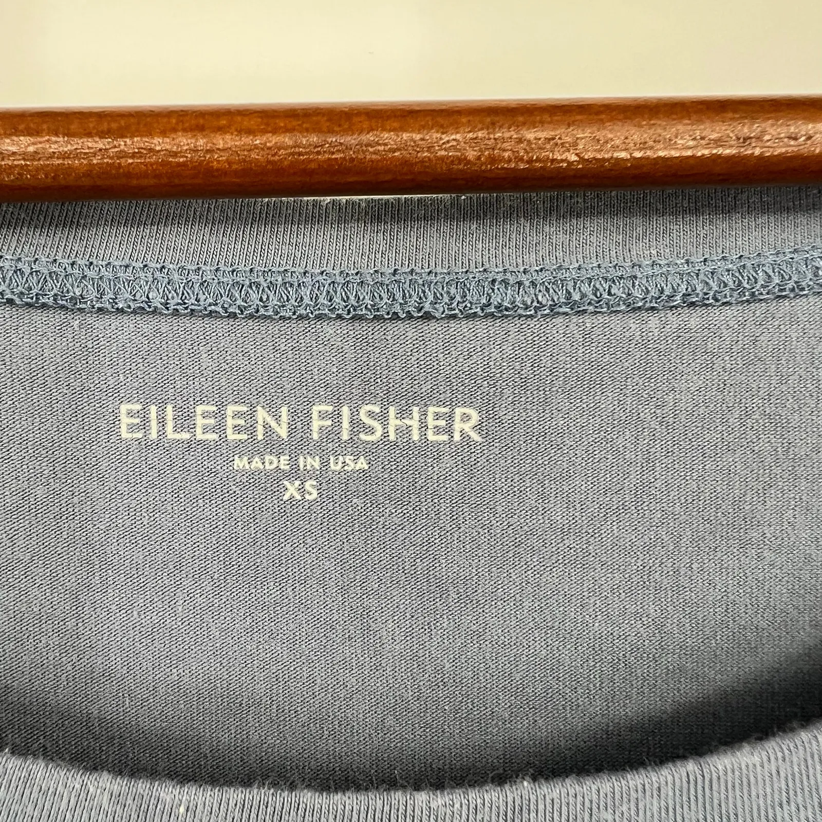 Eileen Fisher blue gray organic cotton pullover t-shirt dress lagenlook size XS - Image 5