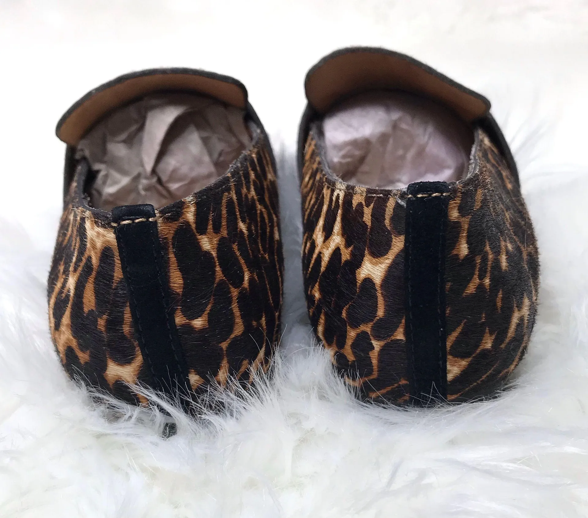 -Lucy Leopard Calf Hair Flat Loafer - Image 3