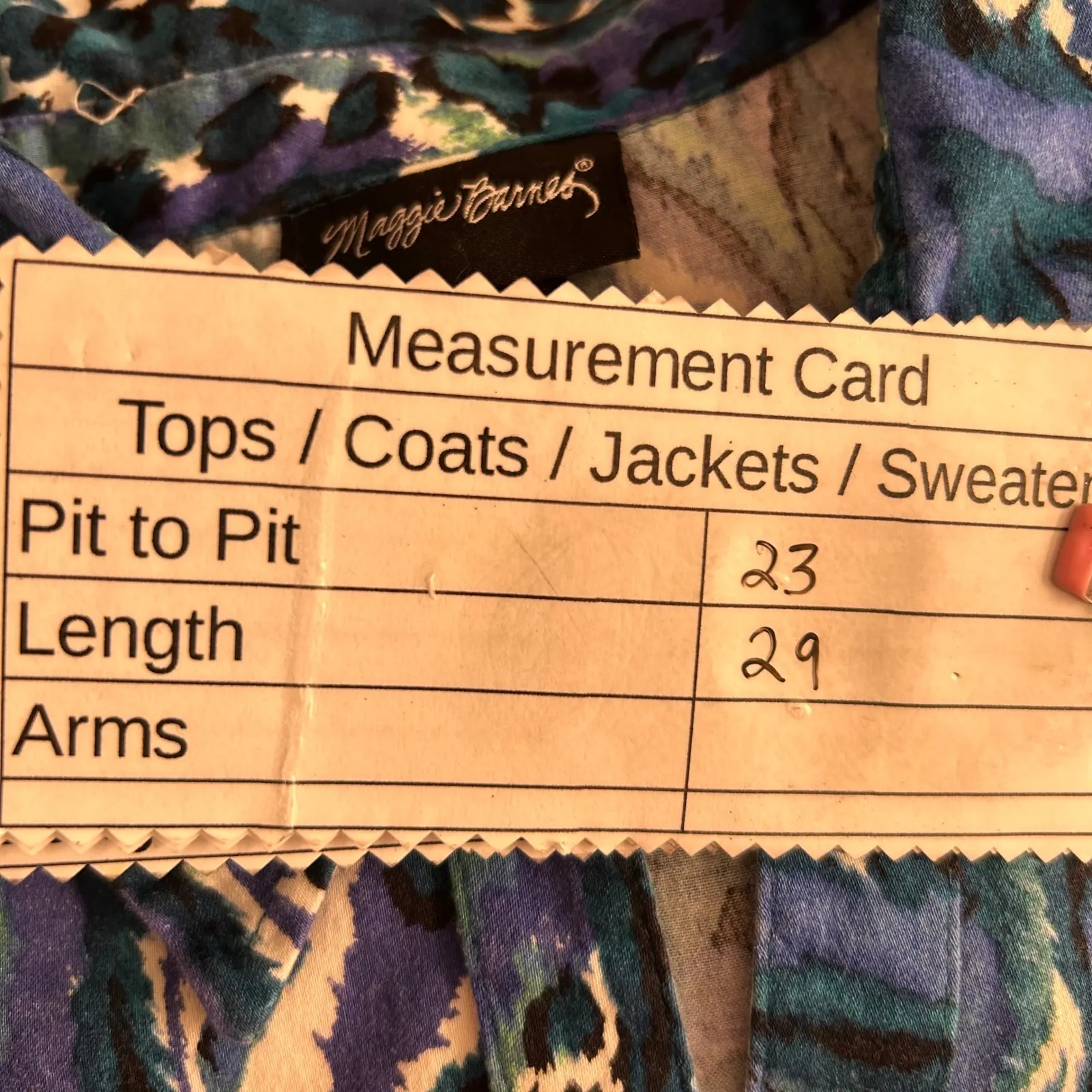 Maggie Barnes Maggie‎ Barnes Button Up Top Blue 20W - Image 8