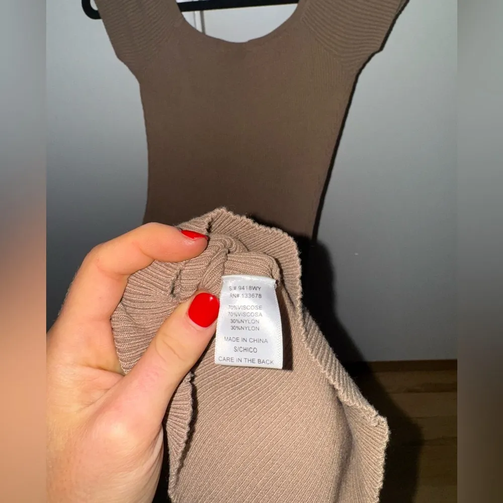 RIBBED MINI DRESS - Image 5