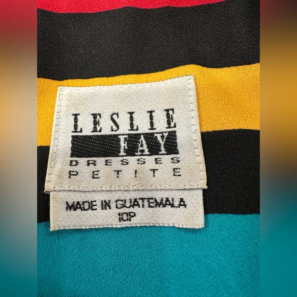 EUC Colorful Striped Blazer and Black dress Set - Image 8