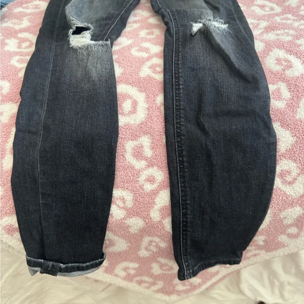 Miss Me Black Boyfriend Jeans Distressed Style - Image 3