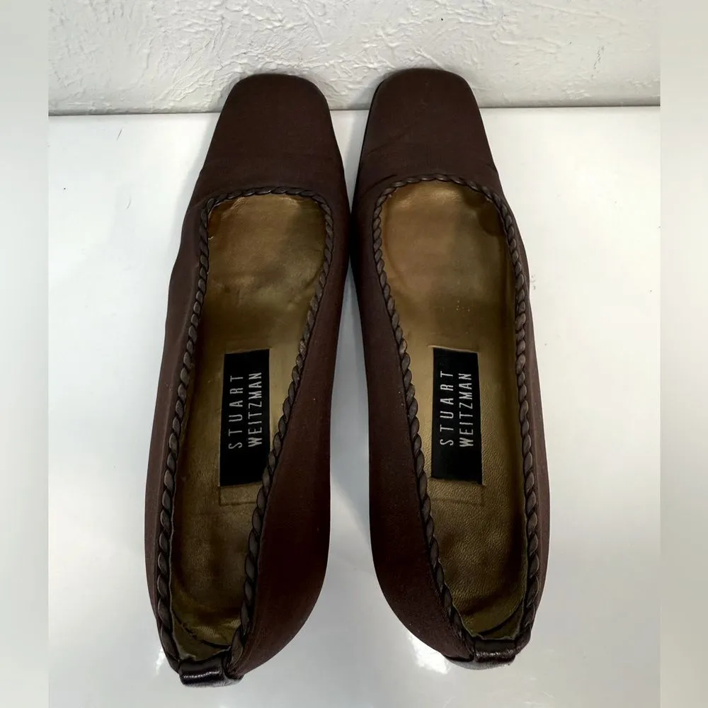 Stuart Weitzman Chocolate Brown Square Toe Heels – Women’s Size 7.5 - Image 5