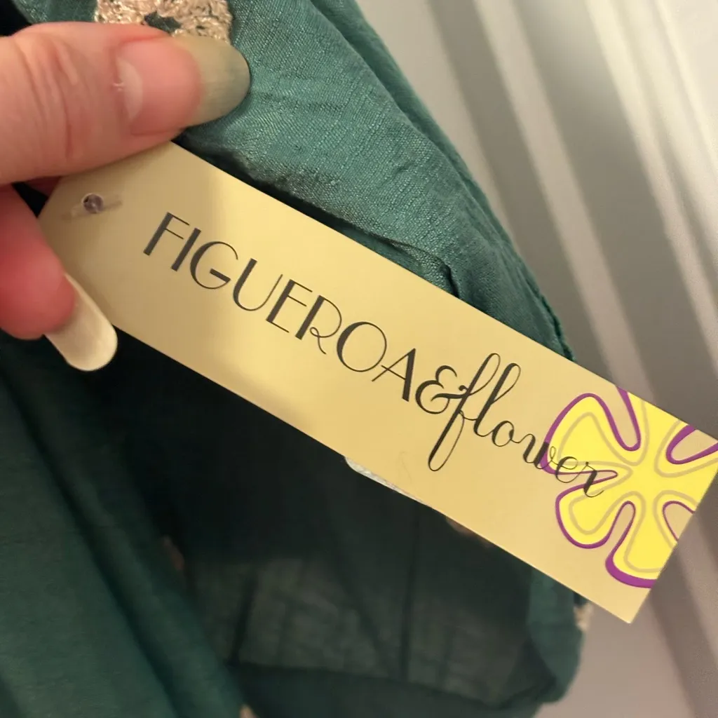 Figueroa & Flower Anthropologie Boho Midi Dress Size XL NWT - Image 3