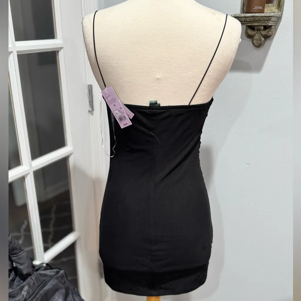 Wild Fable ‘Multiple Ways To Wear’ Dressy Black Ruched Mini Dress - Image 4