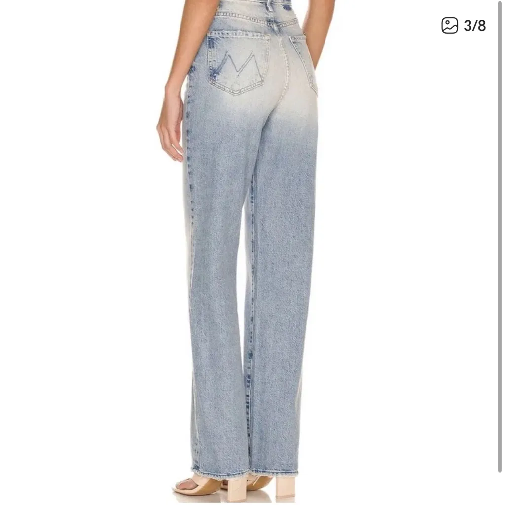 MOTHER Superior High waisted Tunnel Vision Sneak The Other Side Jeans Blue Size 26 - Image 10