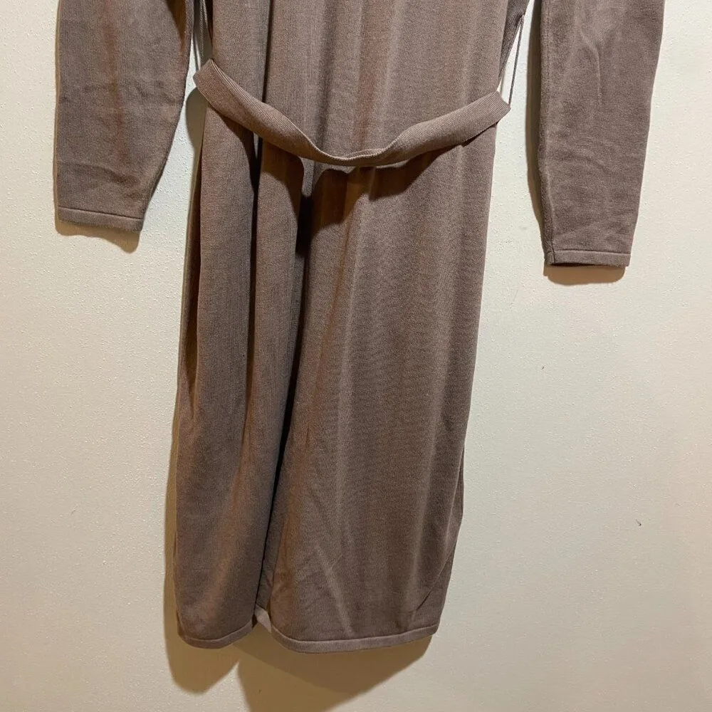 Cabi Size M Genteel Long Duster Cardigan Sweater Brown Button Front Belted - Image 13