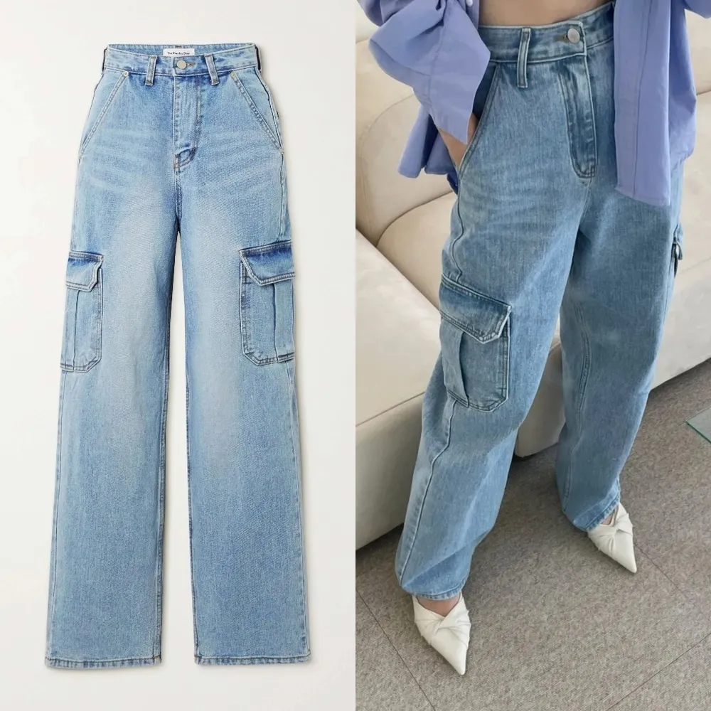 Frankie Shop Kai High Rise Wide Leg Jeans - Image 10