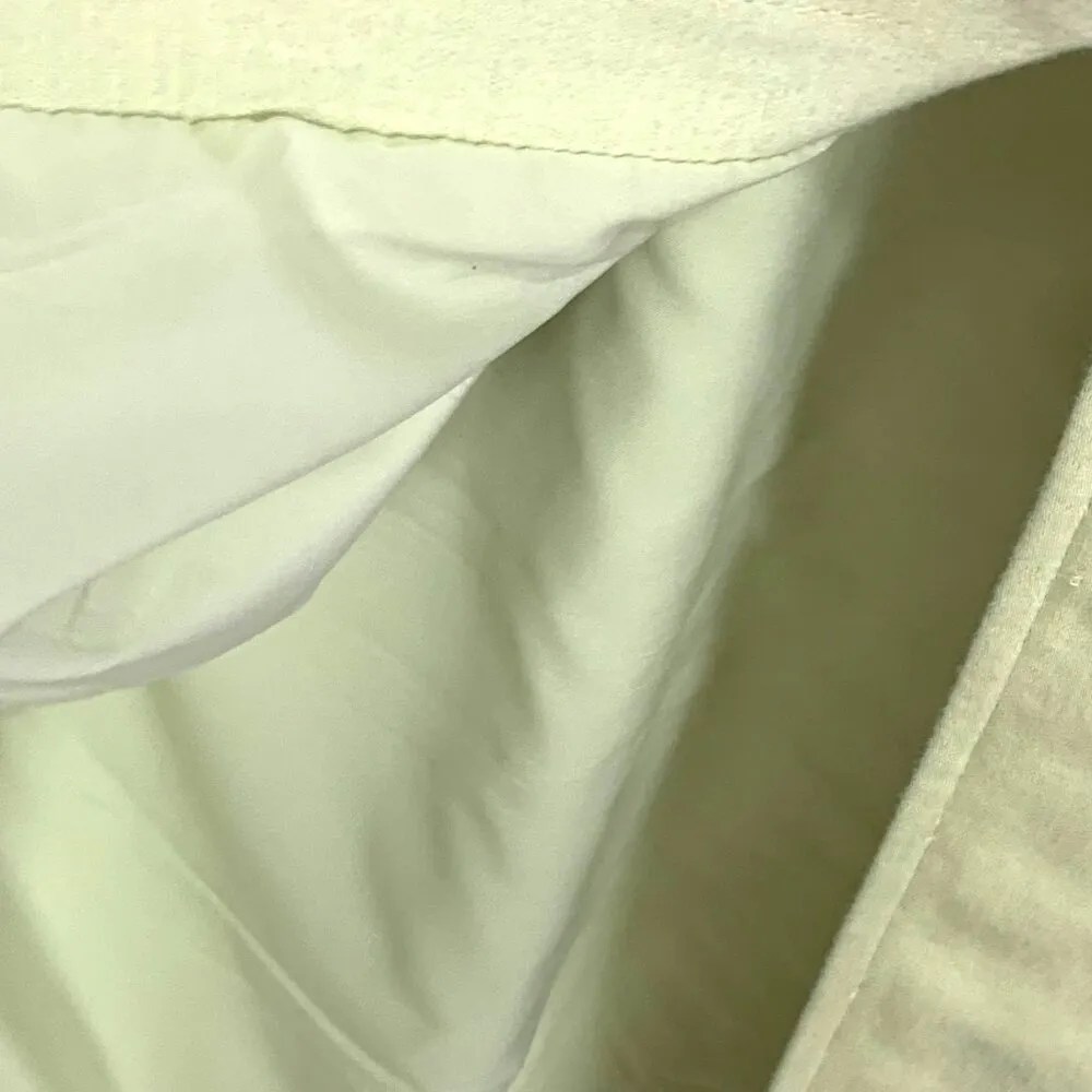 J. Jill Button Trench Jacket Linen Blend Long Sleeve Button Front PS Lime Green - Image 9