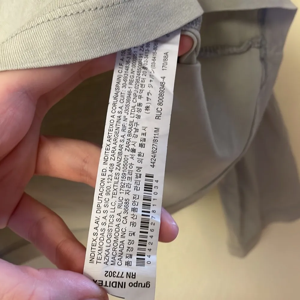 zara washed t-shirt in light grey - Image 4