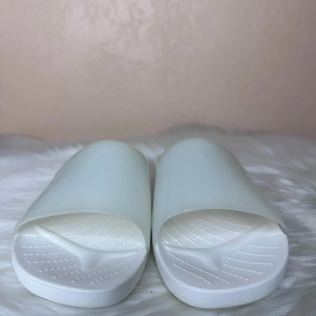 Crocs Splash Glossy Slide White Sandals Size 9 - Image 3