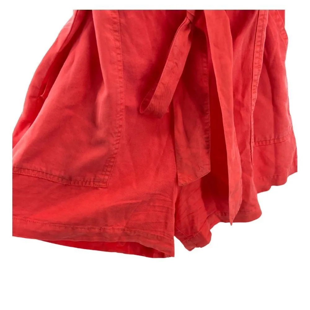 Kut from the Kloth romper coral shorts lyocell small summer spring lightweight - Image 4