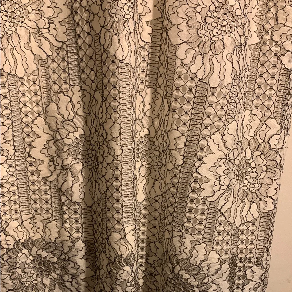 Socialite White‎ Floral Lace Midi Dress - Image 3