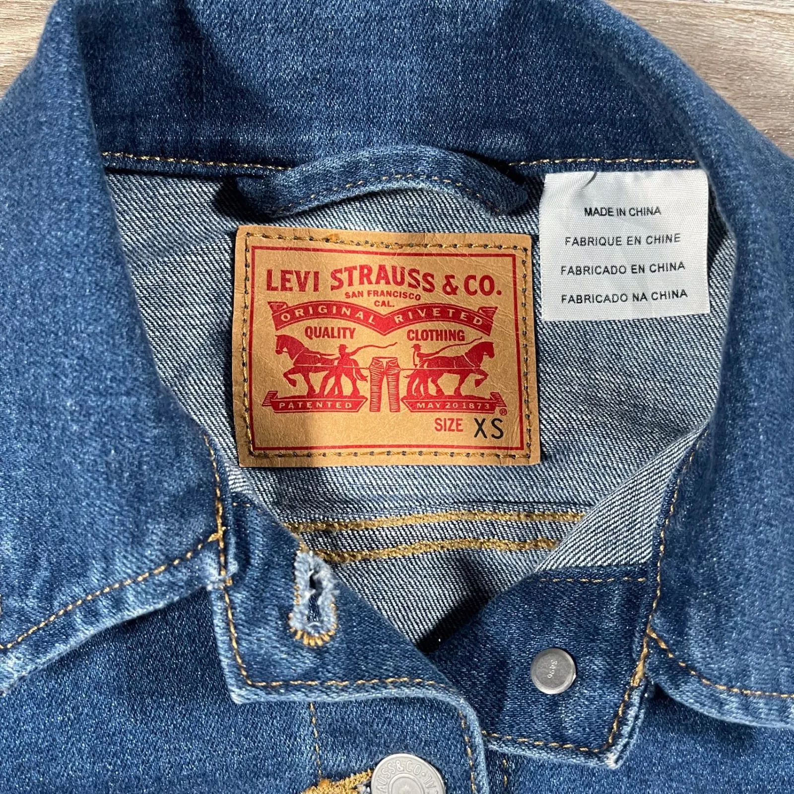 Levi's Women's Trucker Jacket Denim Jean Outerwear Casual XS Blue - Image 2