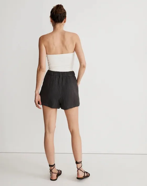 Madewell Easy Pull-On Shorts in Lightspun  | Size S - Image 5
