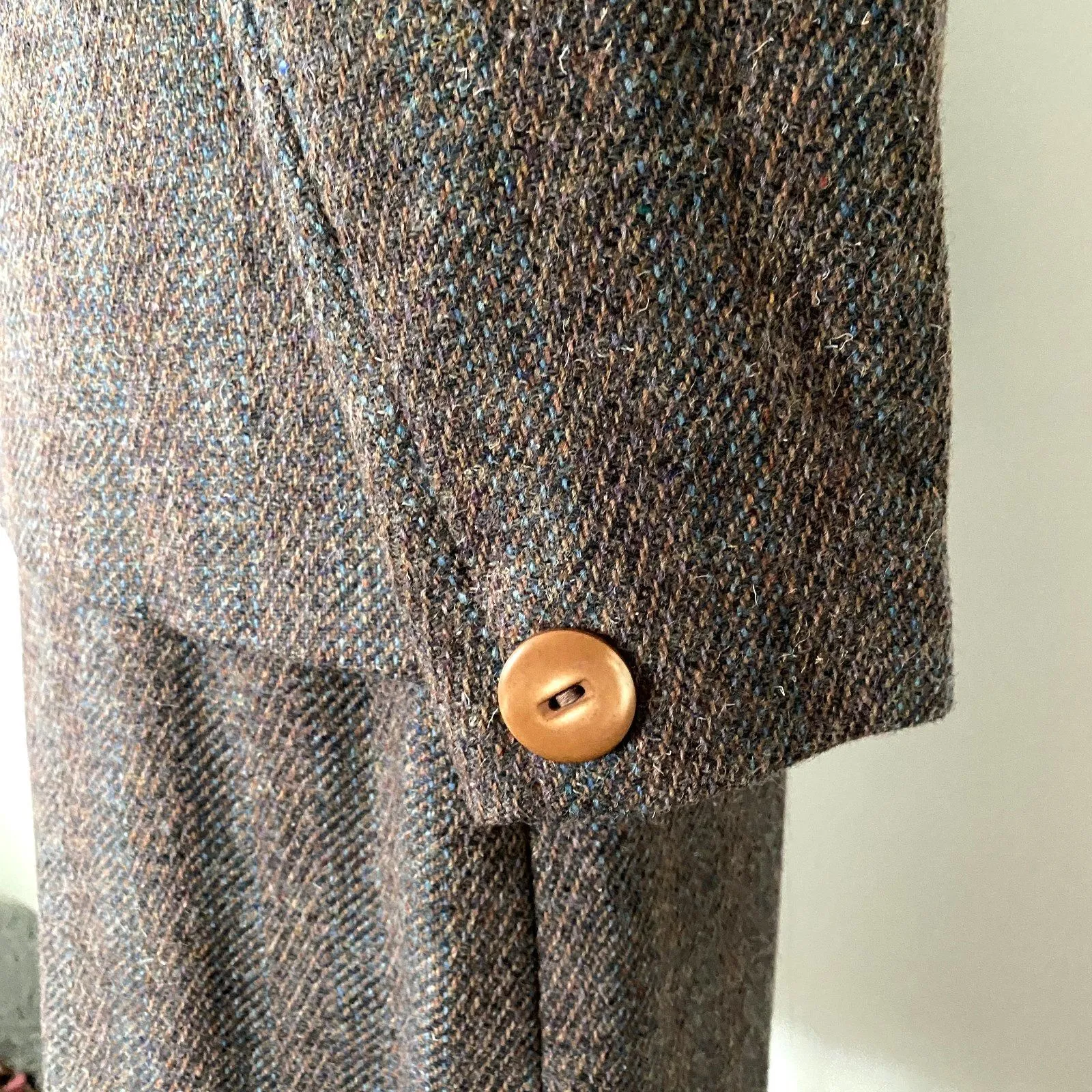 Vintage Reed Roberts Brown Wool Suit Jacket Skirt Lined Tailored Set Sz 10 - Image 10