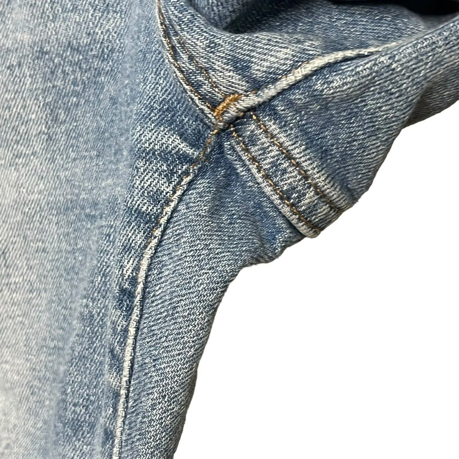 Madewell Perfect Vintage Jeans Women’s 26P Denman Wash High Rise Distressed Crop - Image 10